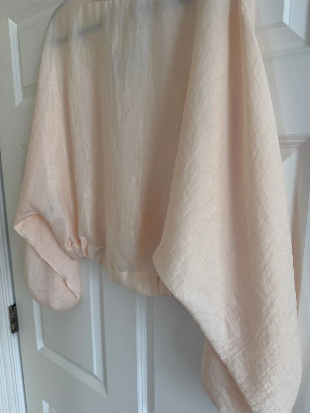 Free People Blush Draped Wrap V-Neck Blouse